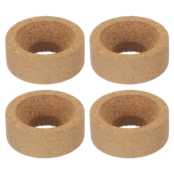 Uxcell Lab Flask Support Cork Stand 80mm Diameter Round Bottom Holder for 50ml-250ml Flasks 4Pcs