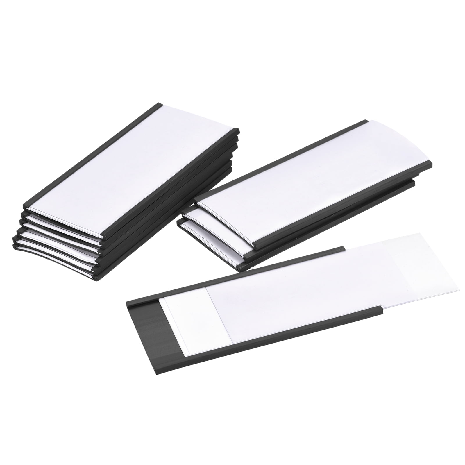 Uxcell Label Holders 4" x 2" C Channel Rubber for Metal