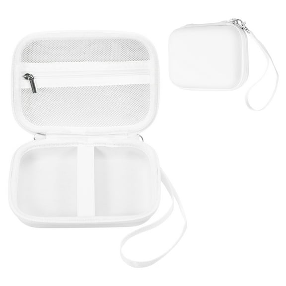 Uxcell Label Maker Case for D30 D35 M02 Label Maker Machine, EVA Travel Label Printer Case for Sticker Storage Holder Tape Paper Roll, White