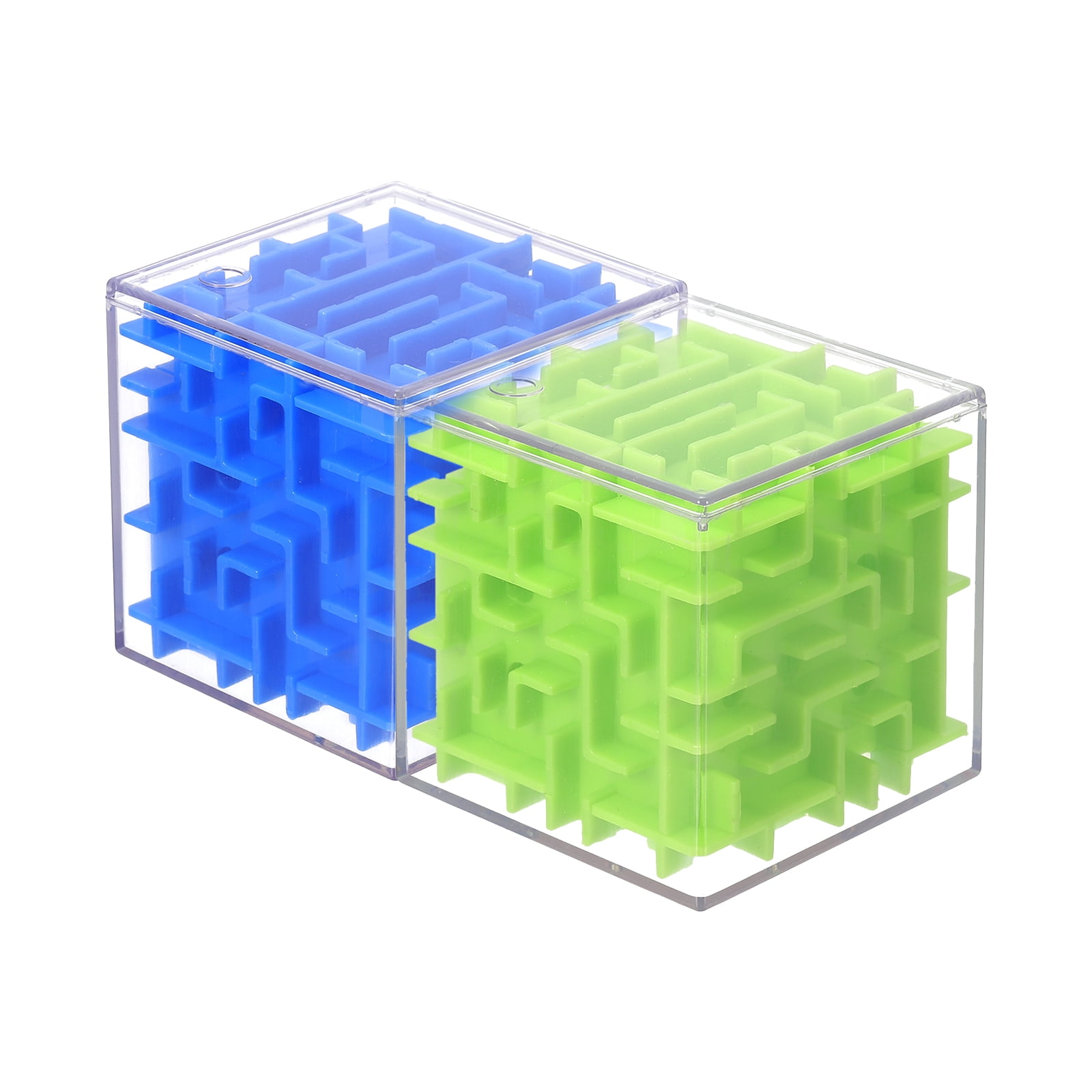 Uxcell Labyrinth Puzzle Box, 2 Pcs Puzzle Cube Funny Labyrinth Game ...
