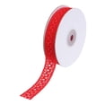 thumbnail image 1 of Uxcell Lace Ribbon 10 Yards 0.8 Inch Lace Flower Trim for Craft Gift Package Headbands Red, 1 of 5