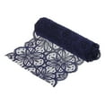 thumbnail image 1 of Uxcell Lace Ribbon 5 Yards 7 Inch Lace Flower Trim for Craft Headbands Wedding Dark Blue, 1 of 5
