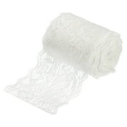 Uxcell Lace Ribbon Floral Pattern Lace Trim Ribbon for Sewing Making, and DIY Crafts, Gift Wrapping, Bouquets, Wedding White
