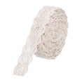 thumbnail image 1 of Uxcell Lace Trim Ribbon 10 Yards 0.59 Inch Cotton Elastic Trim for Craft,Gift Wrappers,Headbands,Beige Style 21, 1 of 5