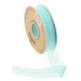 thumbnail image 1 of Uxcell Lace Trim Ribbon Polyester Wedding Lace Ribbon Lace Gift Wrap Ribbon for Dress Decorations Blue 50Yard, 1 of 6