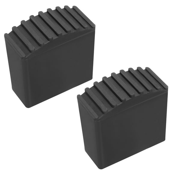 Uxcell Ladder Feet Mat, Step Ladder Foot Mat Non-Slip Rubber Round Ladder Accessories Replacement, Black, 2Pack