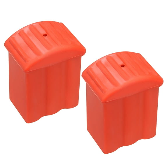 Uxcell Ladder Feet Mat, Step Ladder Foot Mat Non-Slip Rubber Thick Ladder Accessories Replacement, Red, 2Pack