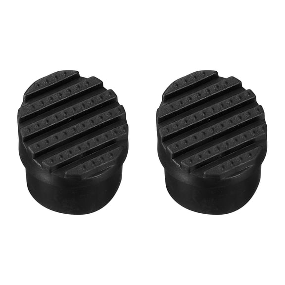 Uxcell Ladder Non Slip Feet Mat (36mm ID) (2Pcs), Rubber Round Step Ladder Foot Pads Cover Cushion Replacement, Suit for Telescopic Folding Extension Ladders