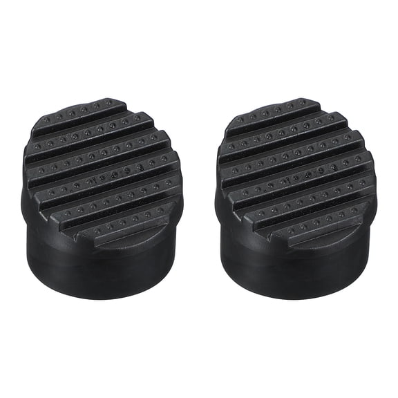 Uxcell Ladder Non Slip Feet Mat (40mm ID) (2Pcs), Rubber Round Step Ladder Foot Pad Cover Cushion Replacement, Suits for Telescopic Folding Extension Ladders
