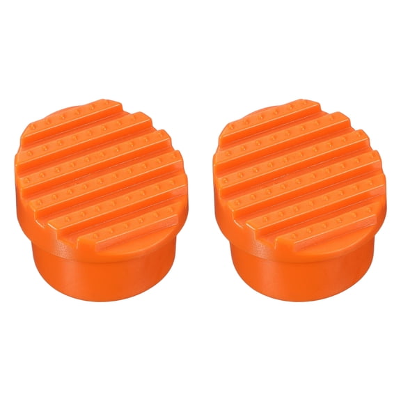 Uxcell Ladder Non Slip Feet Mat (47mm ID) (2Pcs), Rubber Round Step Ladder Foot Pads Cover Cushion Replacement, Suit for Telescopic Folding Extension Ladders