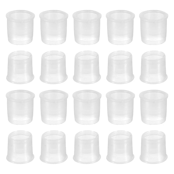Uxcell Lamp Pipe Cord Protector, 50 Pcs Washer Liner Bushing for 1/4 IPS Pipe, Clear