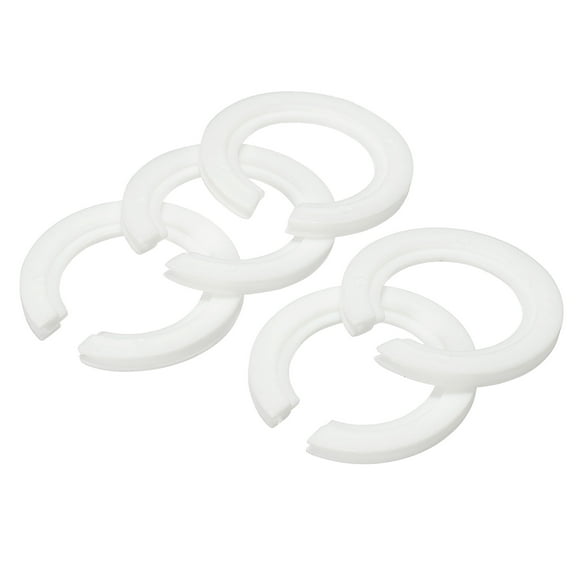 Uxcell Lamp Shade Reducing Ring E27 to E14 Holder Adapter Ring Converter for Light Fixtures, White 15pcs