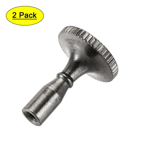 Uxcell Lamp Turn Switch Knob Twist Knobs Extension 0.79" x 0.59" Length 2 Pcs Black