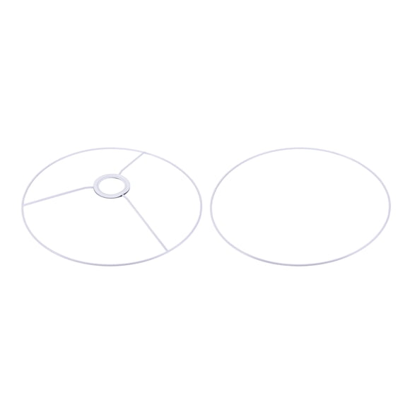 Uxcell 300mm Dia. Holder Frame Ring Lamp Shade Ring Baked Coating 1 Set