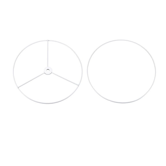 Uxcell Lampshade Holder Frame Lamp Shade Ring Baked Coating 1 Set 9.84inch