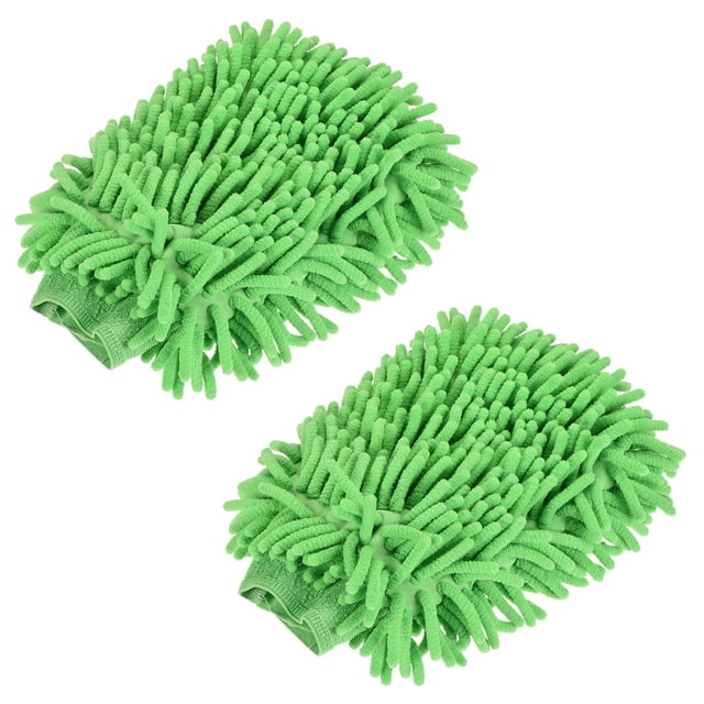 Uxcell Large DoubleSide Microfiber Soft Chenille Dusting Wash Mitten