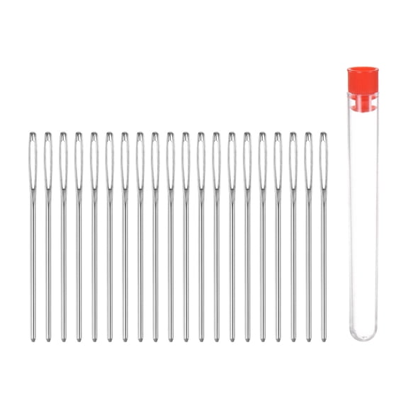 Uxcell Large Eye Blunt Sewing Needles 2mm Dia Darning Needles, 2.76Inch 20 Pack