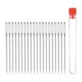 thumbnail image 1 of Uxcell Large Eye Stitching Needles 2.05" Sewing Needles Stainless Steel Leather Needle 20 Pack, 1 of 5