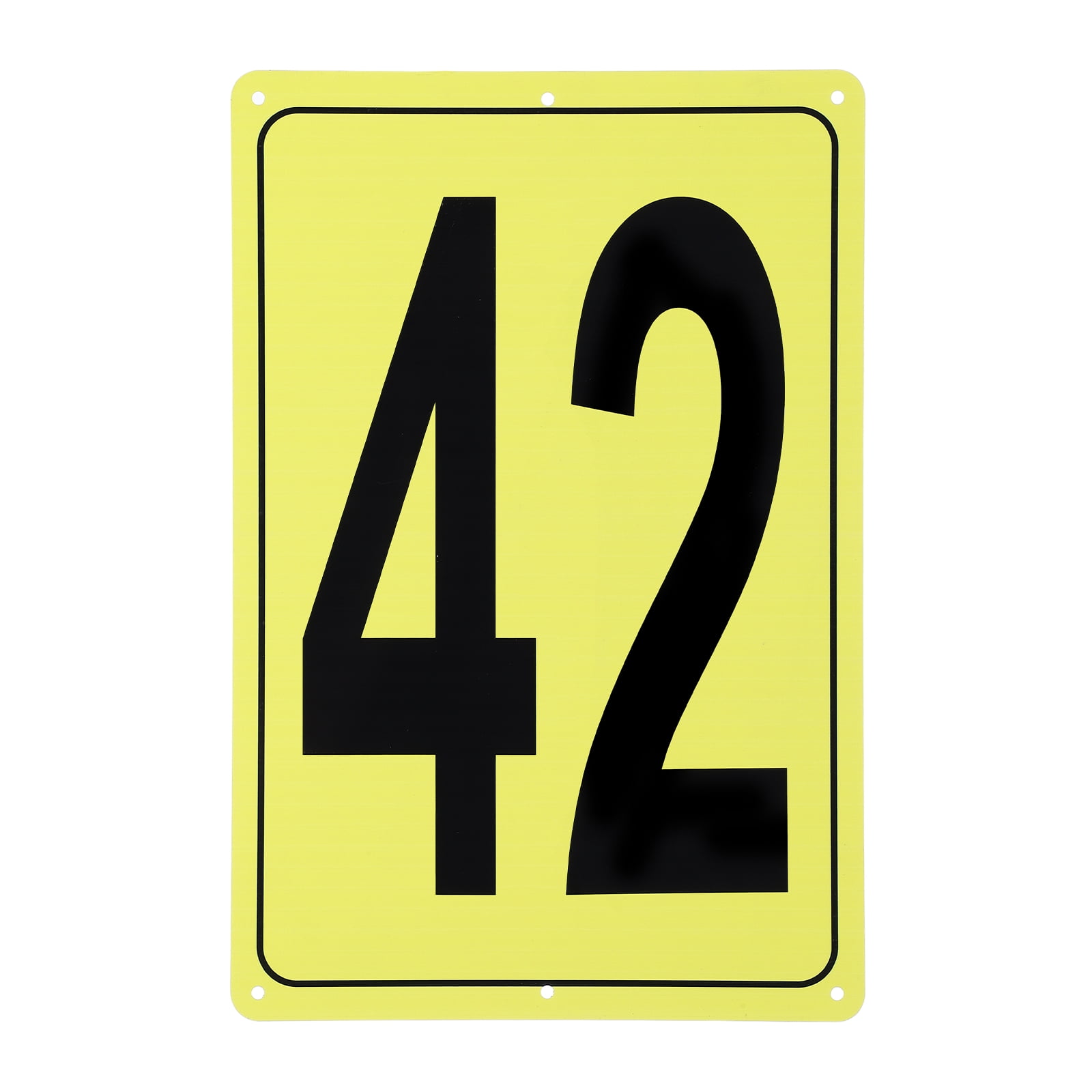 Uxcell Large Metal Number Sign, 12x8