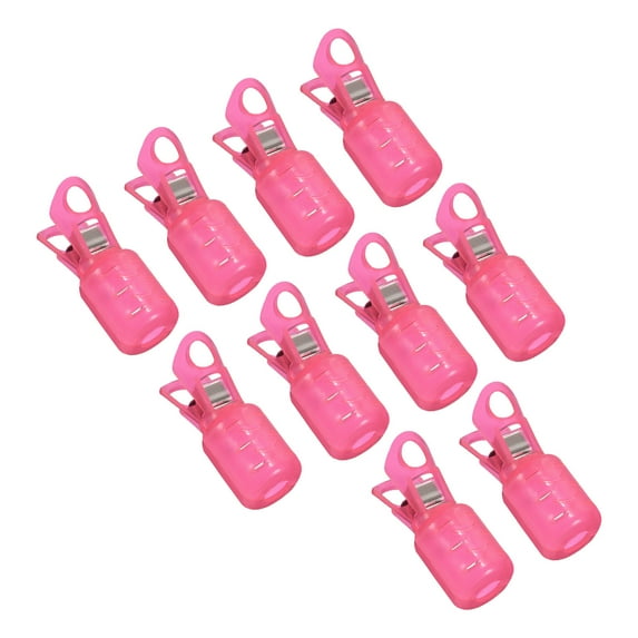 Uxcell Large Size Squid Jig Hook Protector Case Fishing Hook Covers, Pink 10 Pack