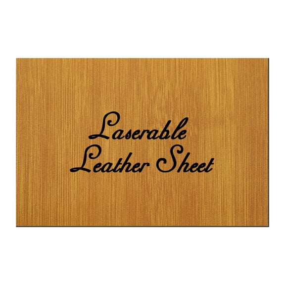Uxcell Laserable Leather Sheets 18" x 12" x 0.04" Engraving Leatherette Sheets with Heat Press Laserable Leather Hat Patch for DIY Caps Jackets Backpacks Clothing, Bamboo Black