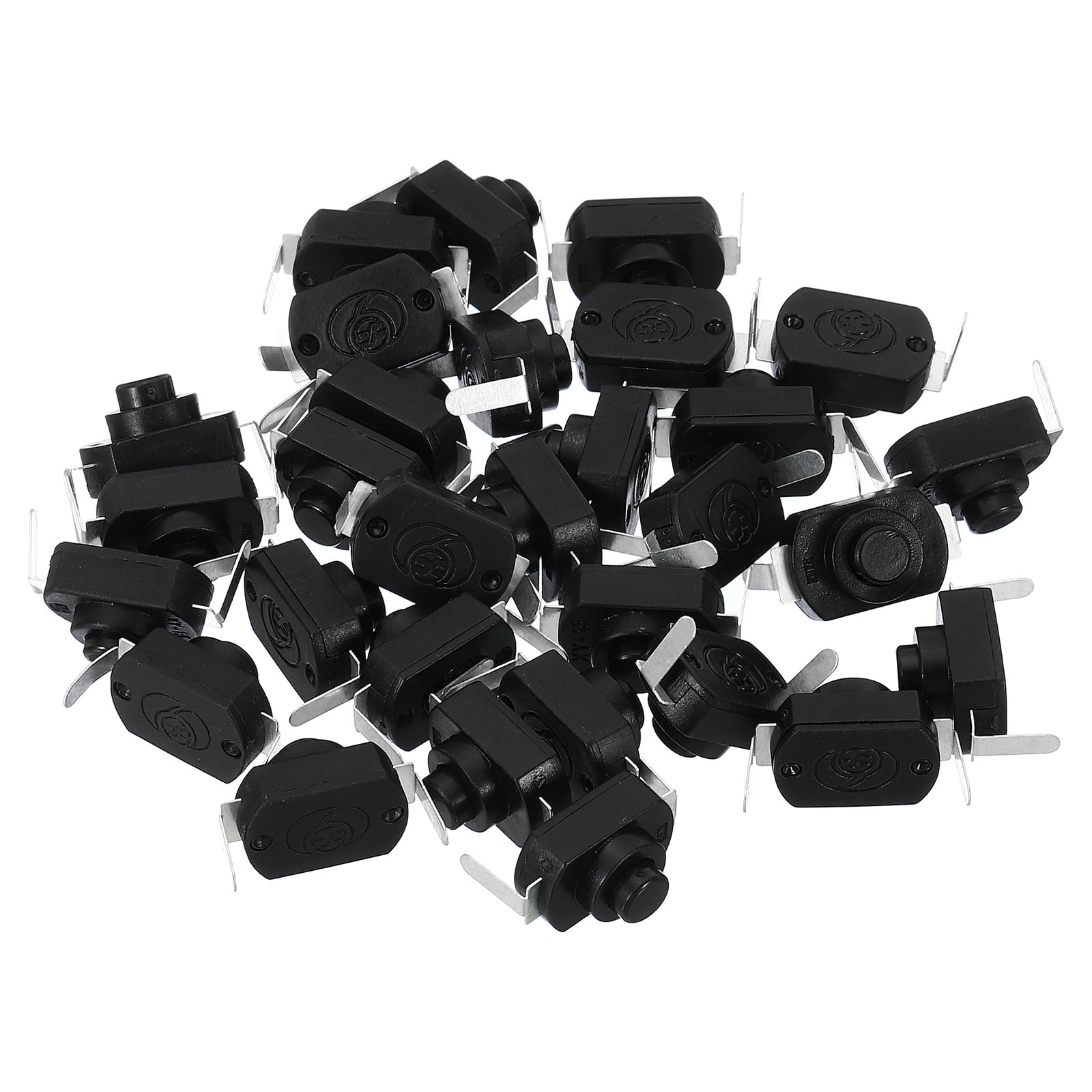 Self Locking Push Button 30 Pcs Latching Push Button Switch - Mini On ...