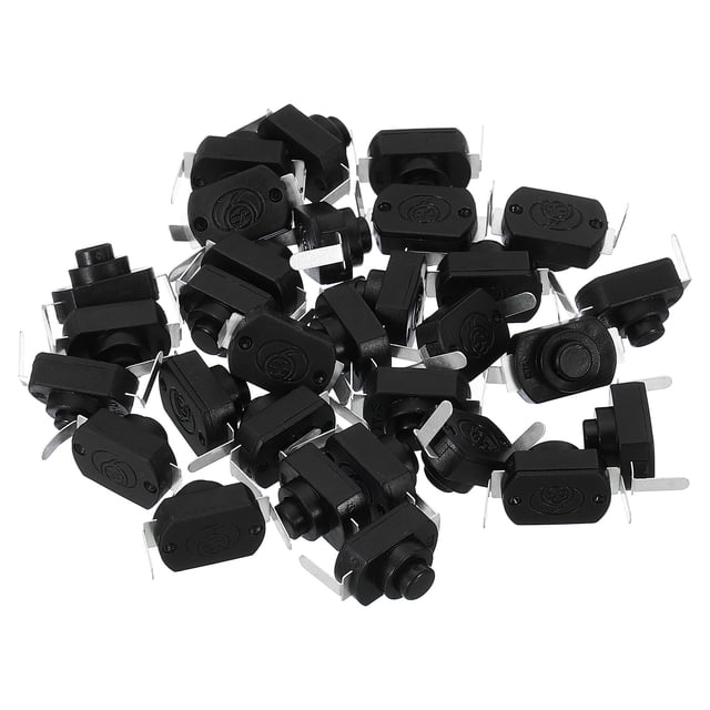 Self Locking Push Button 30 Pcs Latching Push Button Switch - Mini On ...