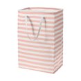 thumbnail image 1 of Uxcell Laundry Basket, Large Collapsible Laundry Hamper Clothes Hamper for Bathroom Bedroom Dorm Pink Stripe, 1 of 7