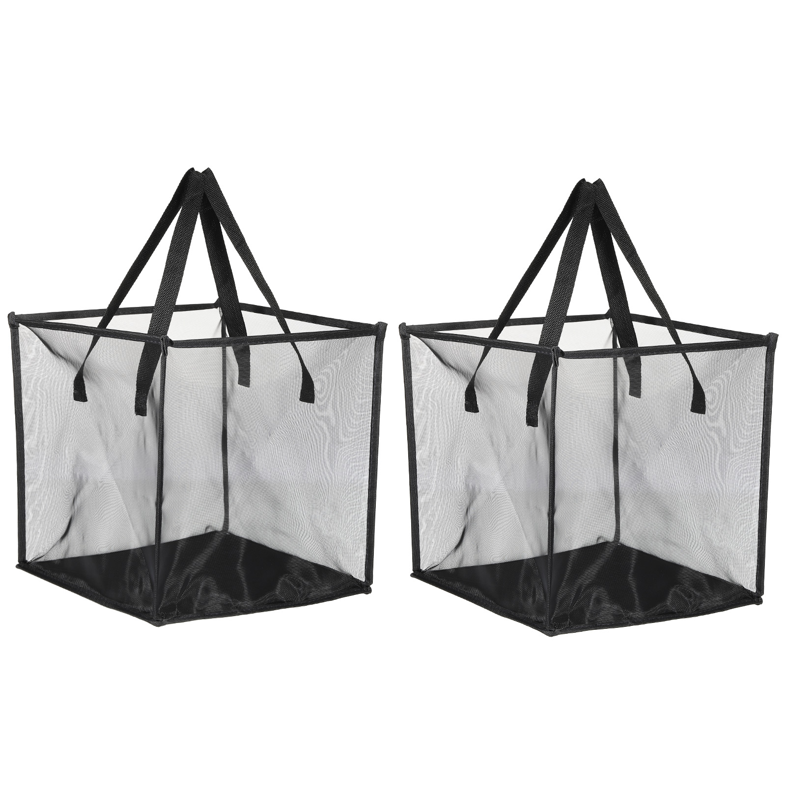 Uxcell Laundry Hamper, 3 Pack Collapsible Laundry Baskets with Handles