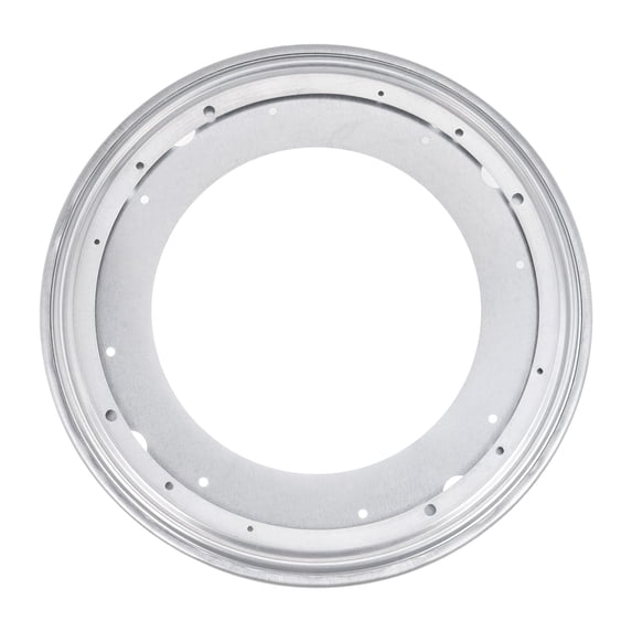 Uxcell Lazy Susan Hardware, 1Pack 14 Inch Iron Round Ball Bearing Rotating Swivel Plate for DVD Tower, Bookshelf(Silver)