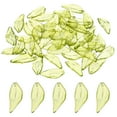 thumbnail image 1 of Uxcell Leaf Crystal Glass Beads, 50 Pack Leaves Bead Handcrafted Glass Spacer Bead, Green, 1 of 5