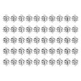 thumbnail image 1 of Uxcell Leaf Pendants, 100 Pack Metal Tree Leaf Beads Bulk Leaves Charm for Jewelry Making Style 18, Silver, 1 of 5