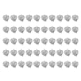 thumbnail image 1 of Uxcell Leaf Pendants, 50 Pack Metal Tree Leaf Beads Bulk Leaves Charm for Jewelry Making Style 3, Silver, 1 of 5