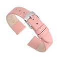 thumbnail image 1 of Uxcell Genuine Leather Band Smooth Flat Leather Watch Strap for Men and Women Pink/Silver Tone 14mm, 1 of 7
