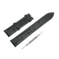 thumbnail image 1 of Uxcell Leather Band Embossed 18mm Black Leather Watch Strap with Installation Tool, 1 of 6