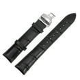 thumbnail image 1 of Uxcell Leather Band Replacement Kit Deployment Buckle Watch Strap 15mm with Spring Bars, Black, 1 of 7