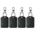 thumbnail image 1 of Uxcell Leather Key Fob, 4 Pack Genuine Leather Key Fobs DIY Keychain Holder for Home Office Keys, Black, 1 of 6