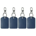 thumbnail image 1 of Uxcell Leather Key Fob, 4 Pack Genuine Leather Key Fobs DIY Keychain Holder for Home Office Keys, Navy Blue, 1 of 6