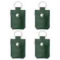 thumbnail image 1 of Uxcell Leather Key Fob, Genuine Leather Keys Cover Portable Key Rings Air Tag Holder for Keys ID, Dark Green 4 Pack, 1 of 6