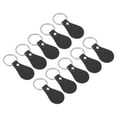 thumbnail image 1 of Uxcell Leather Key Fob Kit, 10 Pack PU Leather Key Fob Blanks and Key Rings for Laser Engraving, Black, 1 of 6
