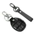 thumbnail image 1 of Uxcell Leather Key Fob Protector with Clip for Car Keys and Office Use Black, 1 of 7