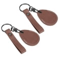 thumbnail image 1 of Uxcell Leather Keychain Blanks, 2 Pack Cowhide Key Fob with Key Rings for Laser Engraving, Brown, 1 of 6