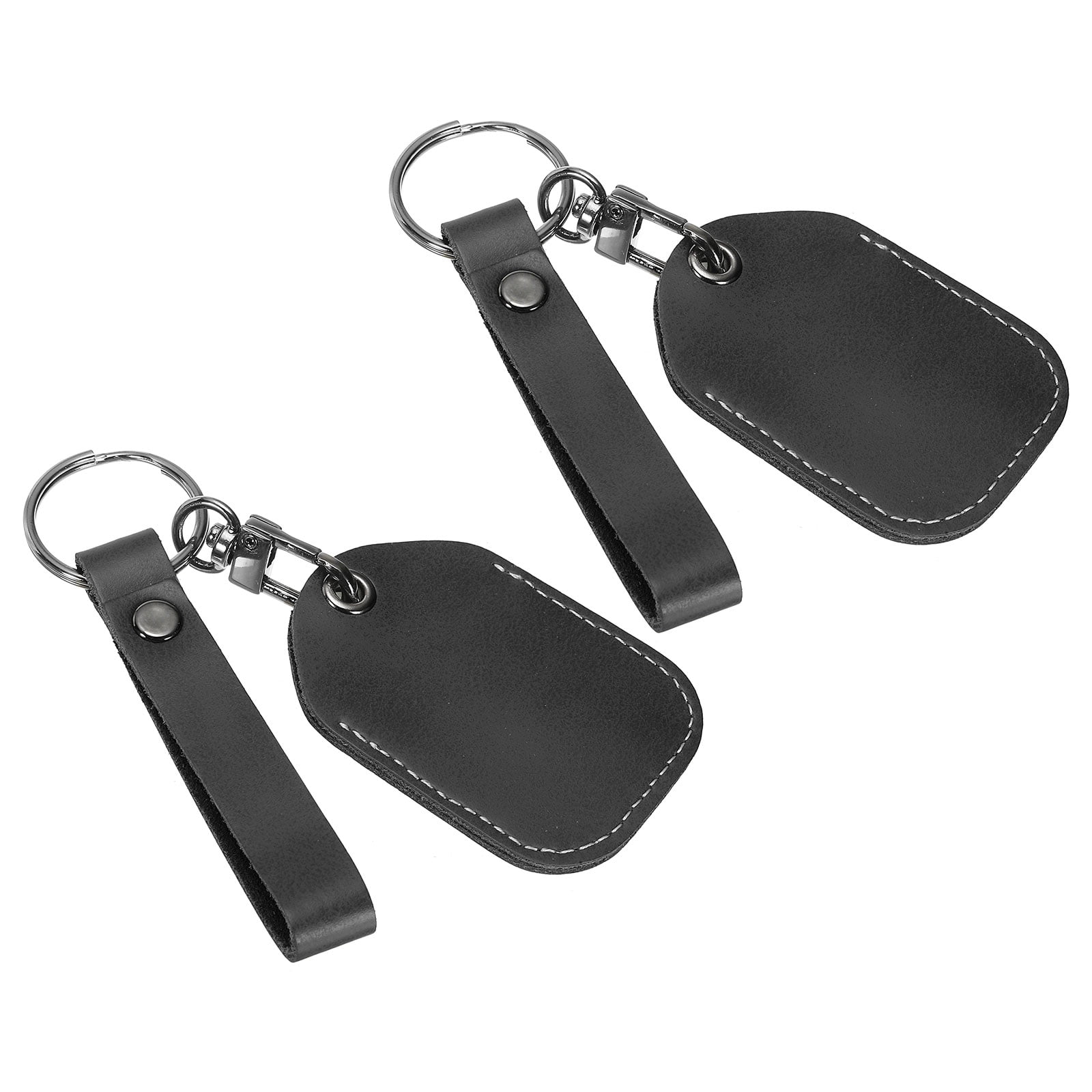 Key Fob Hardware with Key Rings Sets - 1 Inch (25 mm) (Nickel) 