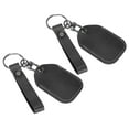 thumbnail image 1 of Uxcell Leather Keychain Blanks, 2 Pack DIY Leather Key Fobs with Key Ring for Laser Engraving, Black, 1 of 6