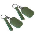 thumbnail image 1 of Uxcell Leather Keychain Blanks, 2 Pack DIY Leather Key Fobs with Key Ring for Laser Engraving, Olive Green, 1 of 6