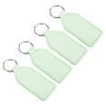 thumbnail image 1 of Uxcell Leather Keychain Blanks, 4 Pack PU Leather Key Fob with Key Rings, Green, 1 of 6