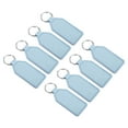 thumbnail image 1 of Uxcell Leather Keychain Blanks, 8 Pack PU Leather Key Fob with Key Rings, Light Blue, 1 of 6