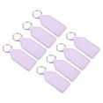 thumbnail image 1 of Uxcell Leather Keychain Blanks, 8 Pack PU Leather Key Fob with Key Rings, Purple, 1 of 6
