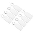 thumbnail image 1 of Uxcell Leather Keychain Blanks, 8 Pack PU Leather Key Fob with Key Rings, White, 1 of 6
