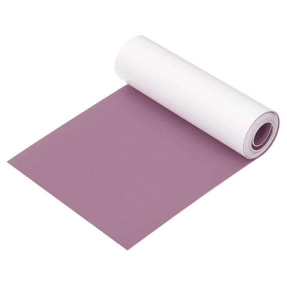Uxcell Leather Patches Tape for Furniture, 6.3 x 61 inch Self Adhesive Vinyl Leather Repair Kit, Light Purple